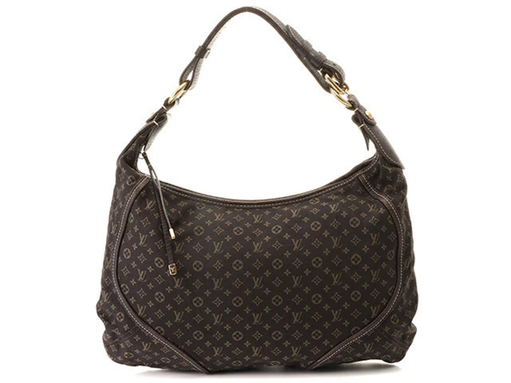 LOUIS VUITTON Manon Mono Lin Ebene Brown Shoulder Bag